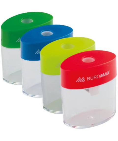 Ascuțitoare cu container TUBE, din plastic. culori asortate