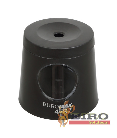 Ascuțitoare automată, 1 gaură,cu recipient, neagra, BUROMAX 