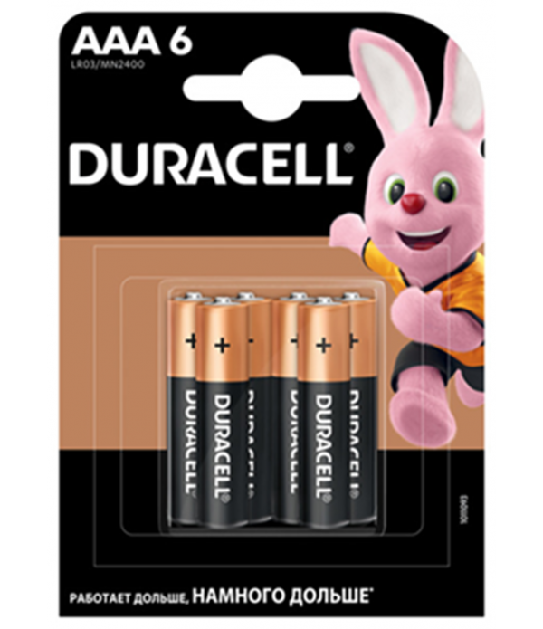 Baterii DURACELL LR3 (AAA), set de 6 bucăți