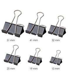 Binder 41 mm, 12 bucăți  BUROMAX