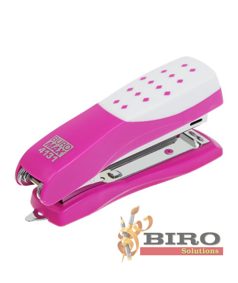 Capsator Buromax, 12 foi, (capse nr. 10), 108x50x25 mm, roz