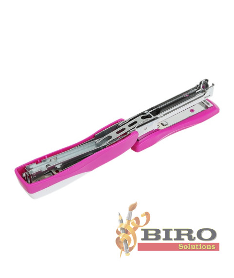 Capsator Buromax, 12 foi, (capse nr. 10), 108x50x25 mm, roz