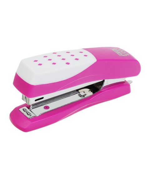 Capsator Buromax, 12 foi, (capse nr. 10), 108x50x25 mm, roz