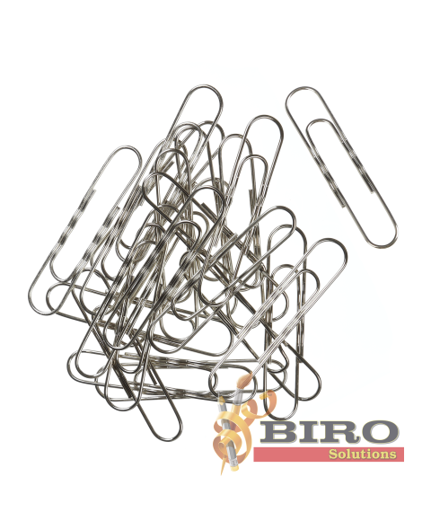 Clame nichelate reliefate 78 mm, 50 buc., BUROMAX