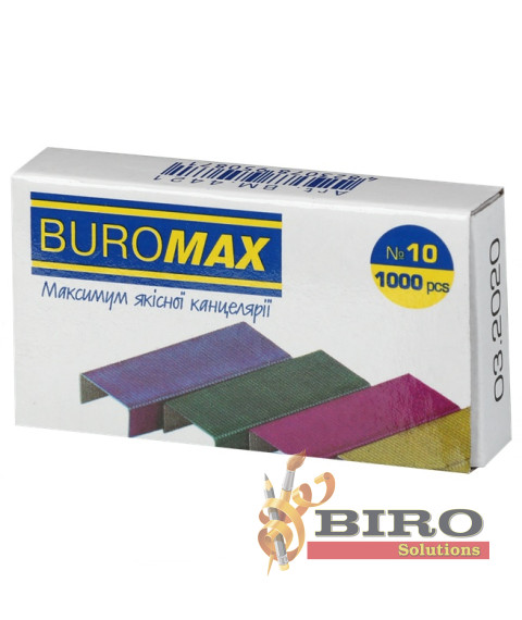 Capse colorate Nr. 10, BUROMAX , 1000 buc.