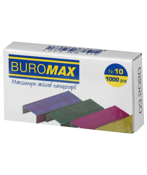 Capse colorate Nr. 10, BUROMAX , 1000 buc.