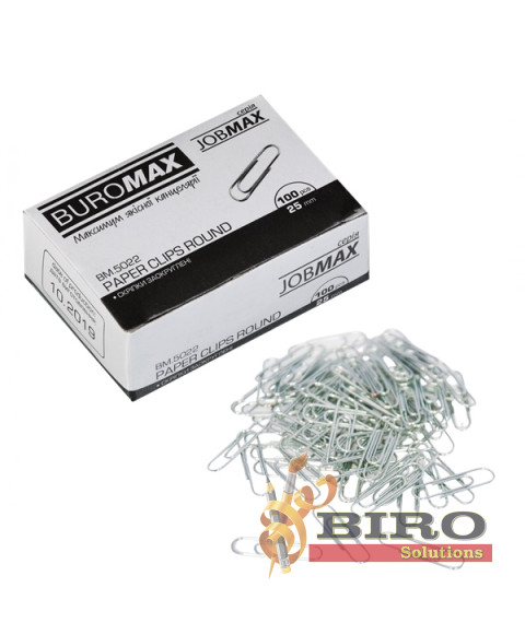 Clame zincate, JOBMAX, 25 mm, rotunde, 100 buc