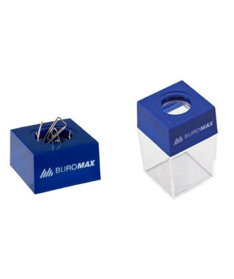Boxă pentru agrafe cu magnet, 40x40x67 mm, BUROMAX