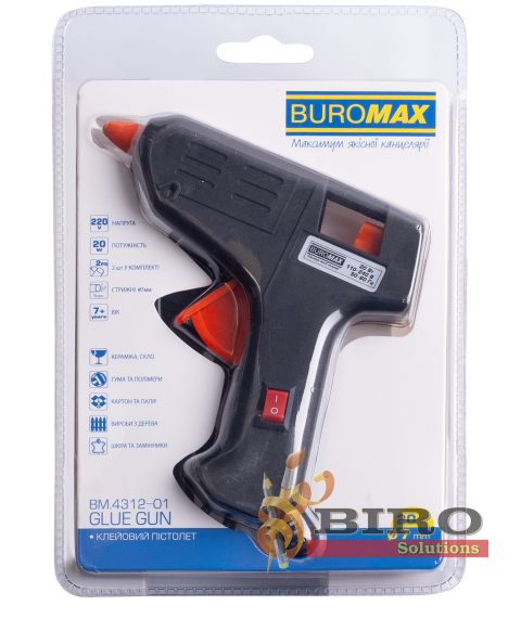 Pistol pentru clei cald, 7 mm, 20W, BUROMAX
