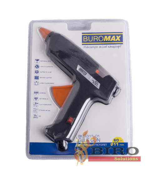 Pistol pentru clei cald, 11 mm,  60W, BUROMAX