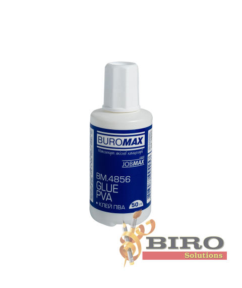 Adeziv PVA, 50 ml, JOBMAX, cu pensula BUROMAX
