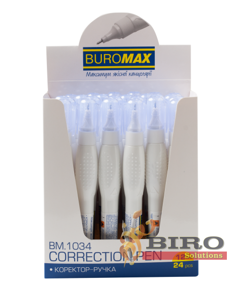 Corector pix, 12 ml, baza de alcool, varf metalic, BUROMAX