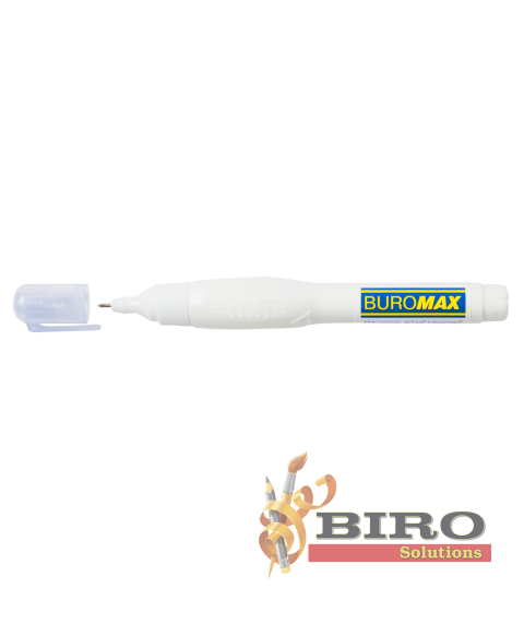 Corector pix, 12 ml, baza de alcool, varf metalic, BUROMAX