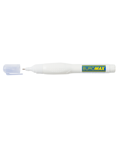 Corector pix, 12 ml, baza de alcool, varf metalic, BUROMAX