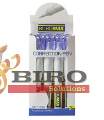 Corector pix, 10 ml, baza de alcool, varf metalic, BUROMAX