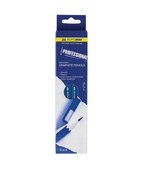 Set creioane PROFESSIONAL MIX – corp albastru – 6 buc. în cutie cartonată