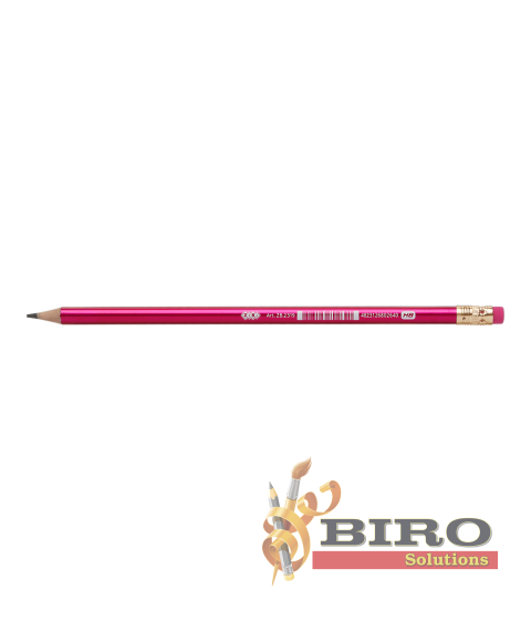 Creion simplu HB, METALLIC, cu radieră