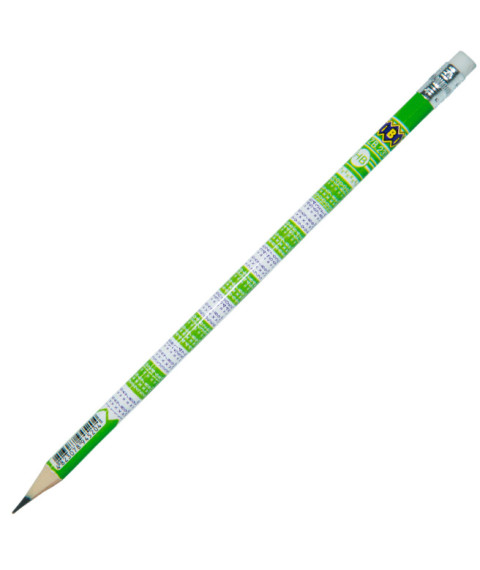 Creion simplu TABLE HB, cu radieră, tăblița înmulțirii, Kids Line, BUROMAX
