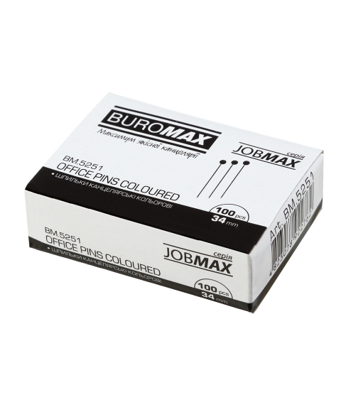 Ace birotice colorate, JOBMAX, 34 mm, 100 buc.