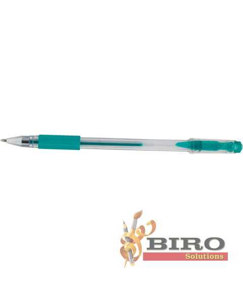 Set de 4 pixuri gel GLITTER (cu sclipici) în penar plastic, KIDS Line  Titlu SEO: