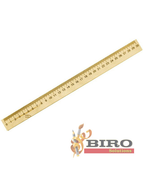 Riglă din lemn 30 cm, BUROMAX