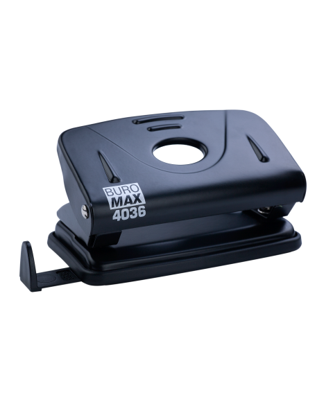 Perforator Metalic Buromax, Capacitate 10 Foi, negru