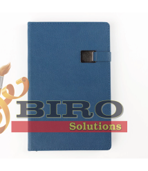 Agendă nedatată 13×21 cm, 96 foi, cu magnet, albastră