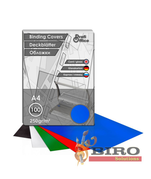 OFFICE PRODUCTS 20232525-02 – 100 Kartonnen Dekbladen, A4, 250 G/m², Groen, Lederstructuur, Voor Bindwerk