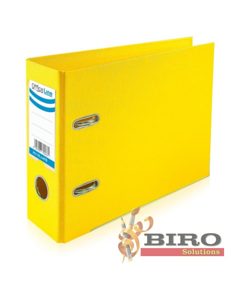 Biblioraft bancar A5, 21*27.5 cm, galben, OfficeLine