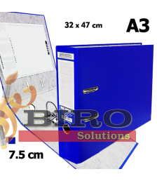 Biblioraft A3 albastru, 75 mm, ELEGANT