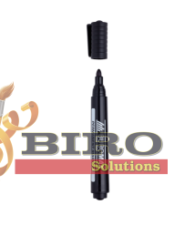 Marker permanent rezistent la apă, negru, 2–4 mm, bază alcoolică BUROMAX