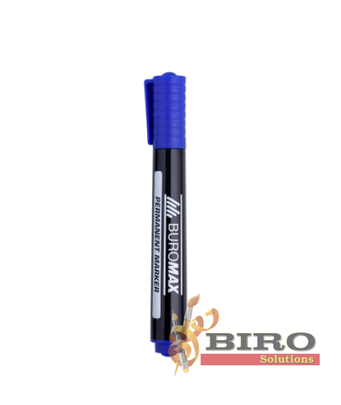Marker permanent rezistent la apă, albastru, 2–4 mm, bază alcoolică BUROMAX