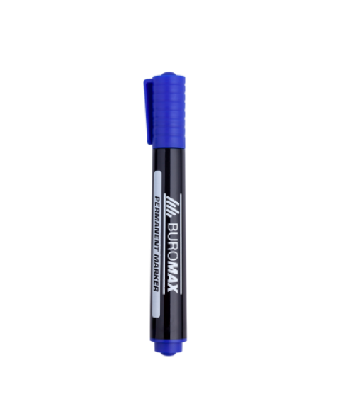 Marker permanent rezistent la apă, albastru, 2–4 mm, bază alcoolică BUROMAX