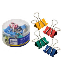 Binder color 19 mm, 12 bucăți  BUROMAX