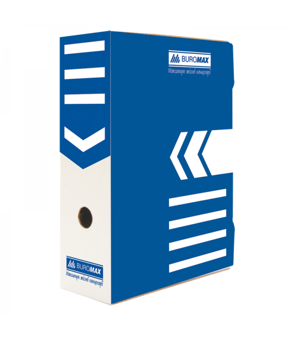 Cutie carton pentru arhivare 10 cm, albastru, JOBMAX