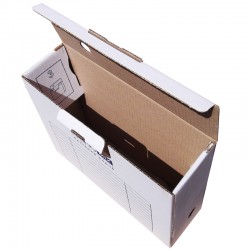 Cutie carton pentru arhivare 10 cm, alba