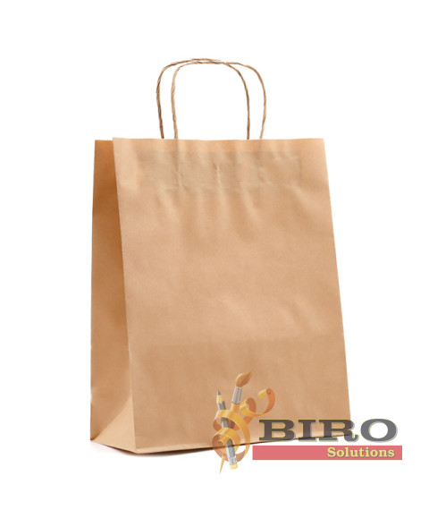 Pungă craft, maro, 31x25x10 cm