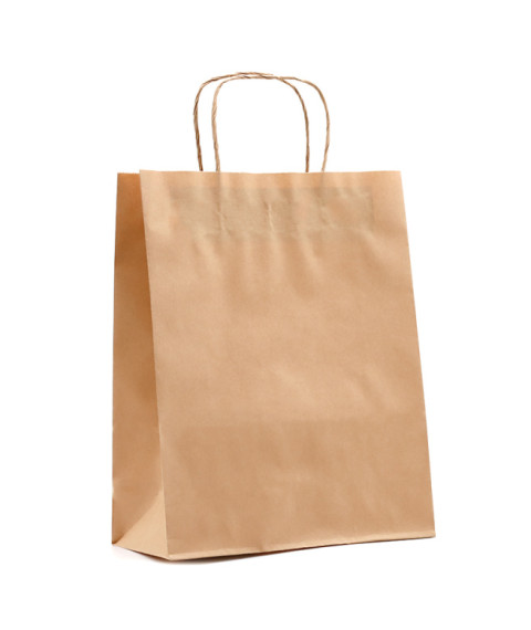 Pungă craft, maro, 31x25x10 cm