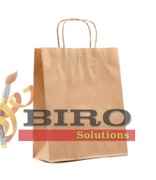 Pungă craft, maro, 24x18x8 cm