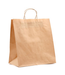 Pungă craft, maro, 35x32x17 cm