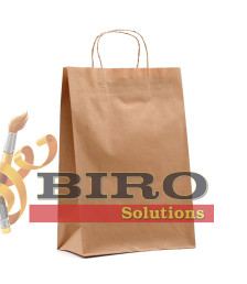 Pungă craft, maro, 37x26x12 cm