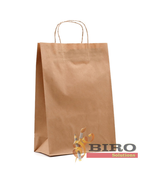 Pungă craft, maro, 37x26x12 cm