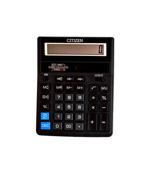 Calculator 12 digits, CITIZEN SDC888TII (158x203x31 mm)