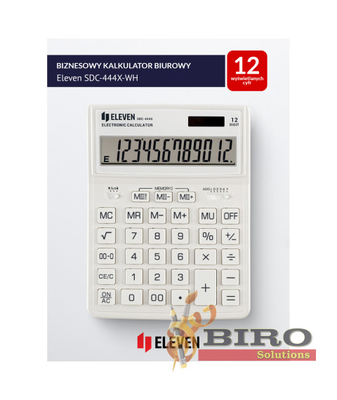 Calculator Eleven SDC 444 WH, alb, (153x199x31 mm)