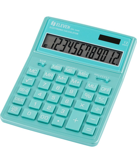 Calculator Eleven SDC 444XGN, turcoaz, (155x204x33 mm)