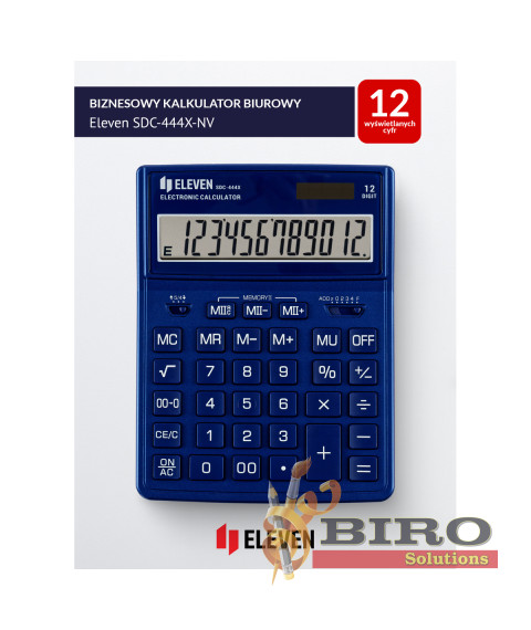 Calculator Eleven SDC 444XNV, albastru, (155x204x33 mm)