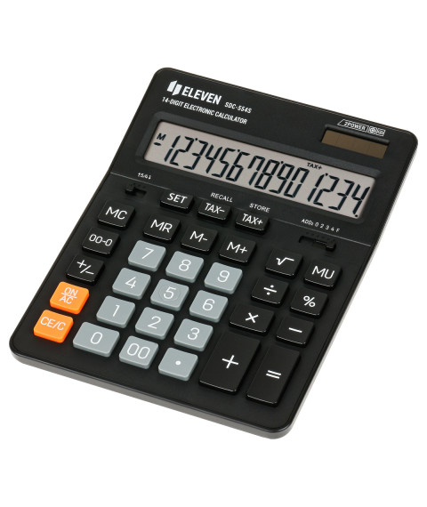 Calculator Eleven SDC554S, 14 digits, negru