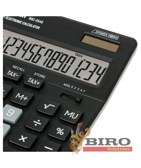 Calculator Eleven SDC554S, 14 digits, negru