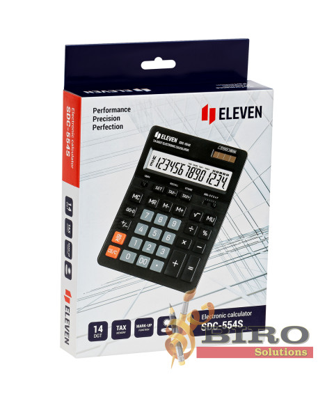 Calculator Eleven SDC554S, 14 digits, negru