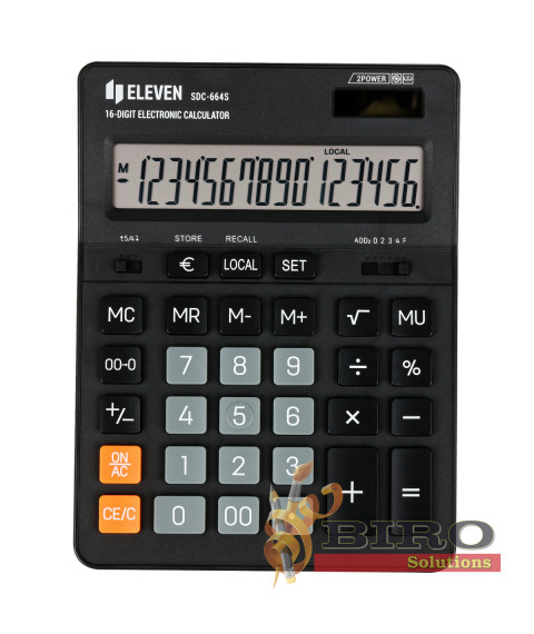Calculator Eleven SDC664S, 16 digits, negru